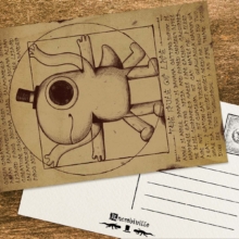 Postcard Image_Ivory_維特魯威人01