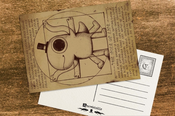 Postcard Image_Ivory_維特魯威人01