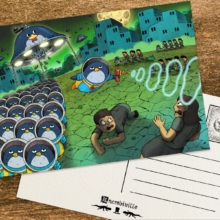 Postcard Image_Ivory_企鵝似外星生物01