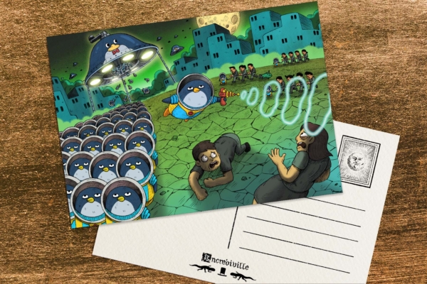 Postcard Image_Ivory_企鵝似外星生物01